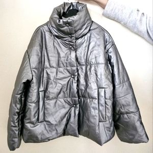 INC Women's Med-Weight Winter Puffy Jacket SILVER (Multiple sizes)